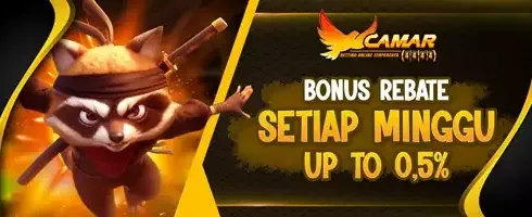 BONUS REBATE SLOT 0.5% promotion banner